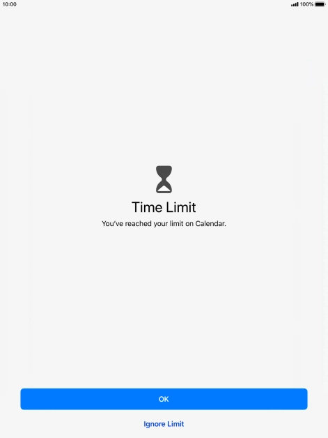 Press Ignore Limit.