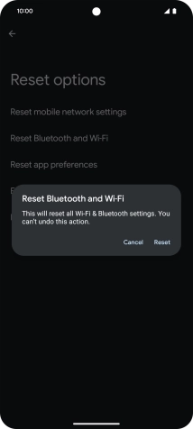 Press Reset. Press Reset.