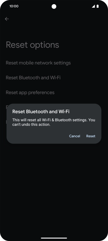 Press Reset. Press Reset.