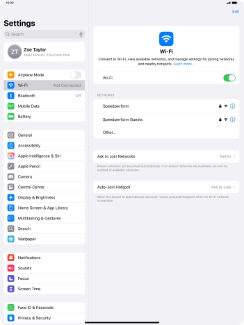 Press the required Wi-Fi network and key in the password for the Wi-Fi network. Press the required Wi-Fi network and key in the password for the Wi-Fi network.