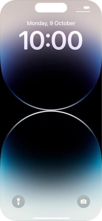Slide your finger upwards starting from the bottom of the screen.