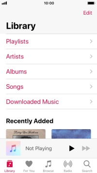 Press Playlists.