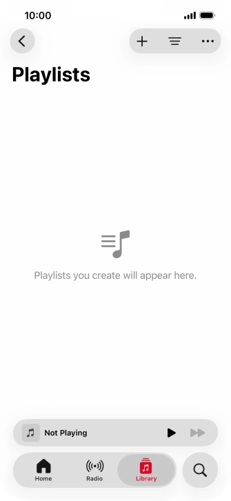 Press the new playlist icon.