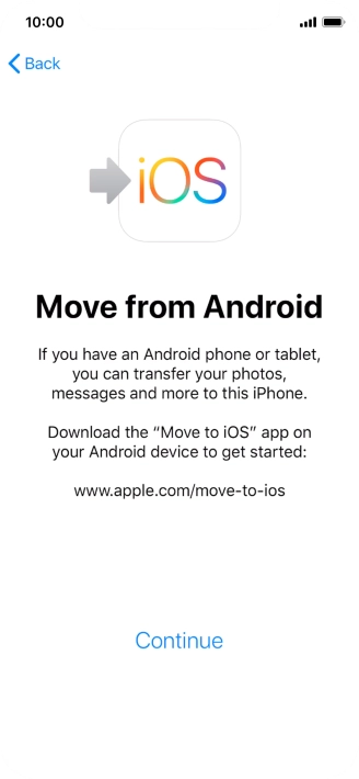 To transfer content to your phone, you need to install the app To transfer content to your phone, you need to install the app