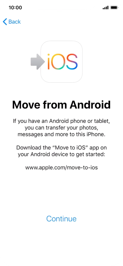 To transfer content to your phone, you need to install the app To transfer content to your phone, you need to install the app