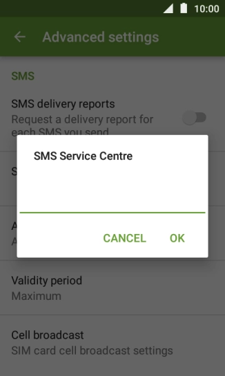 Key in +61415011501 and press OK.