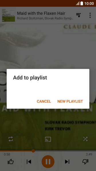 Press NEW PLAYLIST.