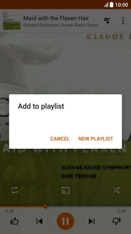 Press NEW PLAYLIST.