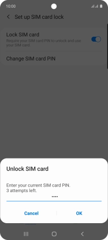 Key in your PIN and press OK.