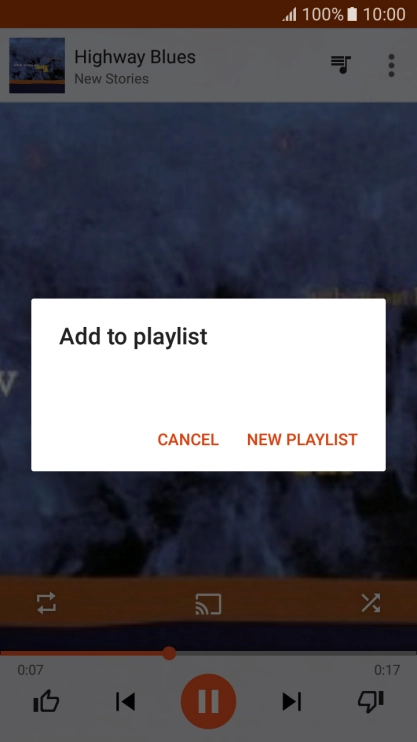 Press NEW PLAYLIST.