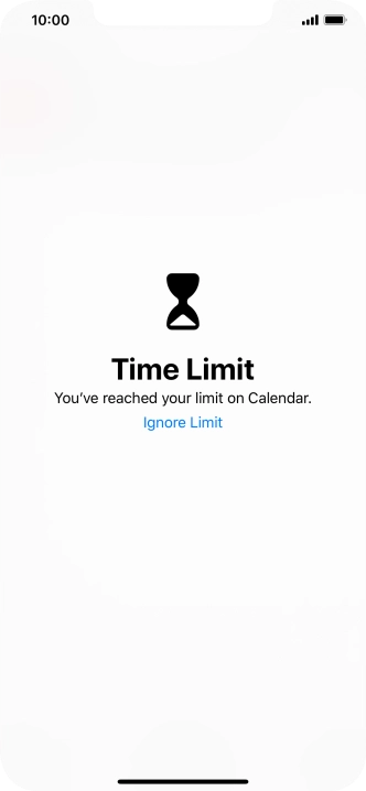 Press Ignore Limit.