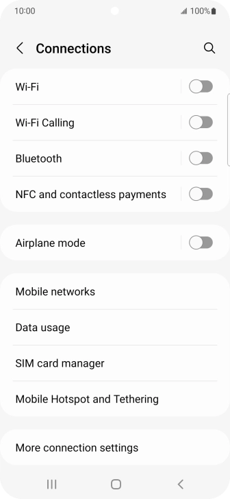 Press Data usage. Press Data usage.