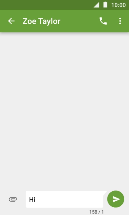 Press the attachment icon. Press the attachment icon.