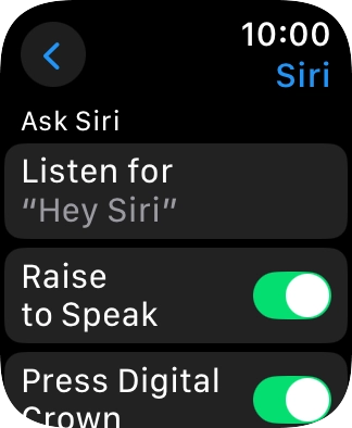 Press Listen for.