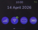 When your router is turned on, you can always see the battery power level on the screen. The larger the coloured section of the battery icon, the more remaining battery power. When your router is turned on, you can always see the battery power level on the screen. The larger the coloured section of the battery icon, the more remaining battery power.