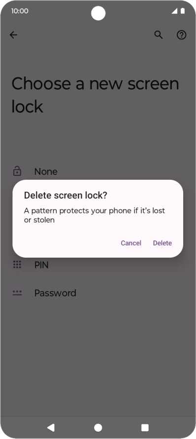 Press Delete.
