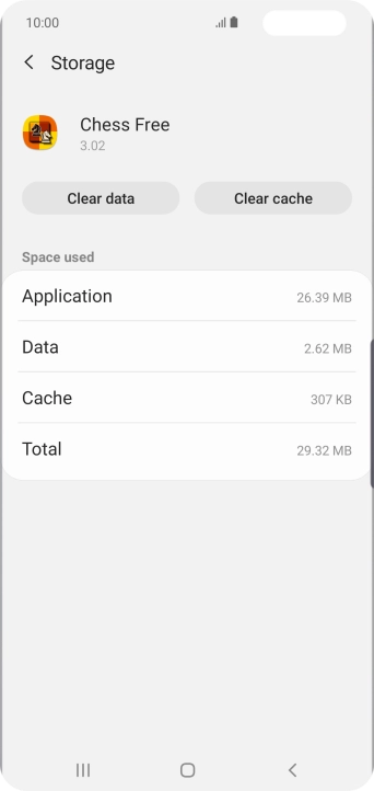 Press Clear cache.