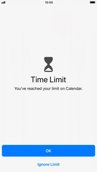 Press Ignore Limit.