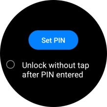 Press Set PIN. Press Set PIN.