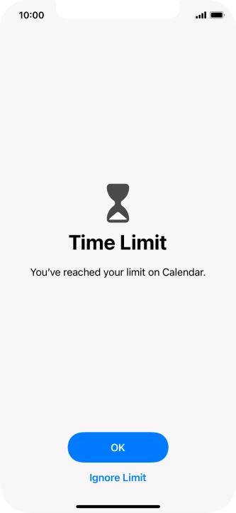 Press Ignore Limit.