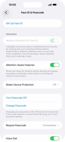 Press Turn Passcode Off and key in the phone lock code. Press Turn Passcode Off and key in the phone lock code.