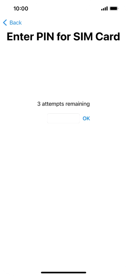 If your SIM is locked, key in your PIN and press OK.
