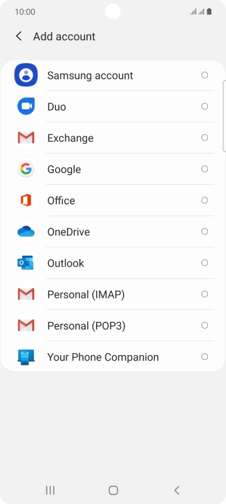 Press Google.