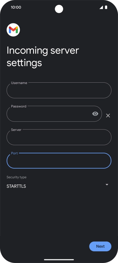 Press the drop down list below 