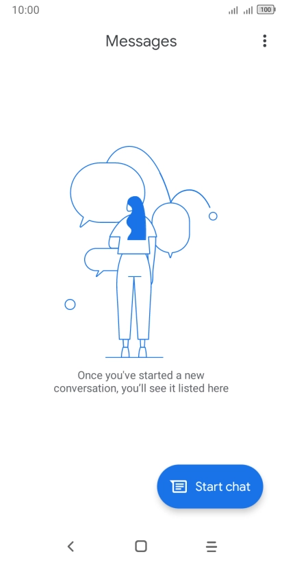 Press Start chat.