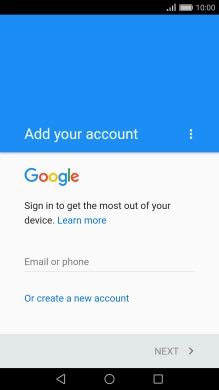 If you don t have a Google account, press Or create a new account and follow the instructions on the screen to create an account. If you don t have a Google account, press Or create a new account and follow the instructions on the screen to create an account.