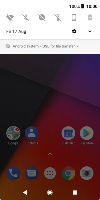 Press Android system. Press Android system.