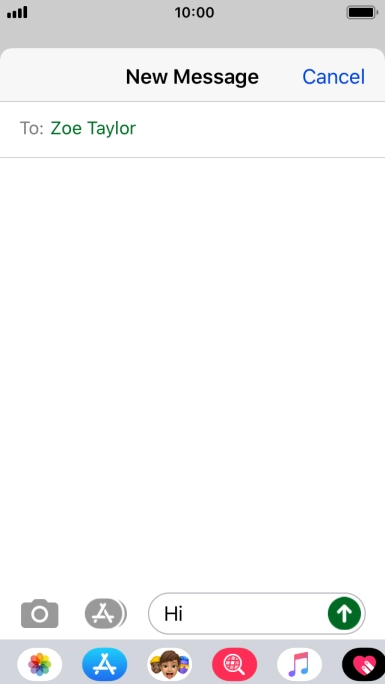 Press the picture icon. Press the picture icon.