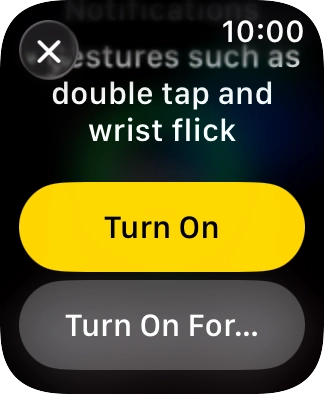 Press Turn On. Press Turn On.