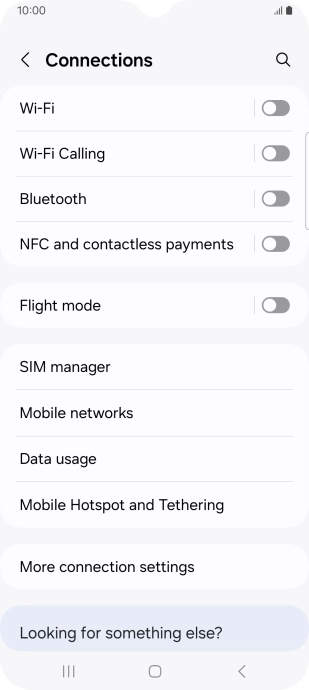 Press Mobile networks.
