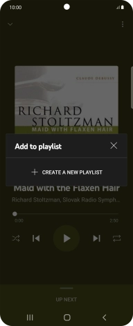 Press CREATE A NEW PLAYLIST. Press CREATE A NEW PLAYLIST.