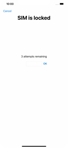 If your SIM is locked, key in your PIN and press OK.