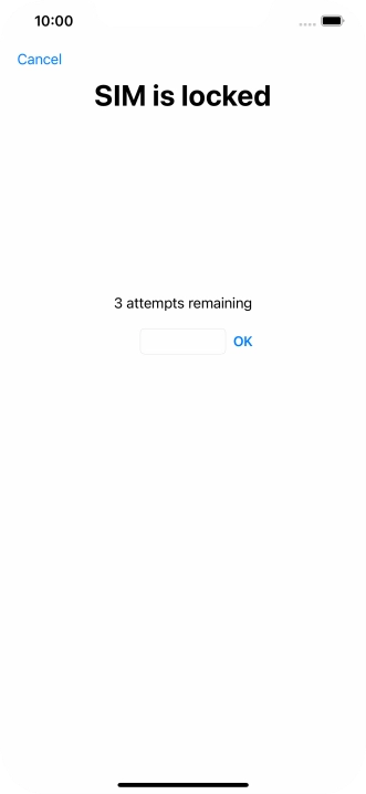 If your SIM is locked, key in your PIN and press OK.