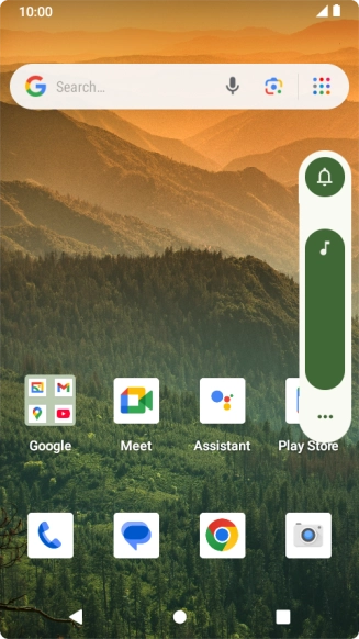 Press the audio icon. Press the audio icon.