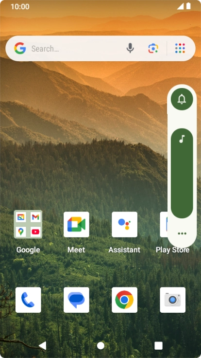 Press the audio icon. Press the audio icon.