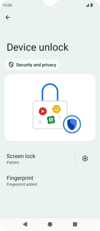 Press Screen lock.