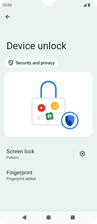 Press Screen lock.