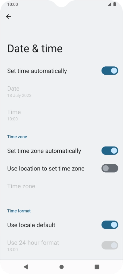 Press the Home key to return to the home screen.