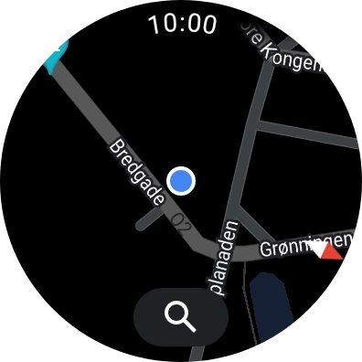 Press the search icon. Press the search icon.