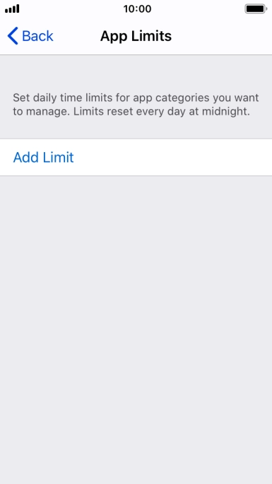 Press Add Limit.