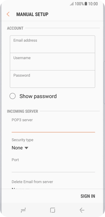 Press the drop down list below Press the drop down list below