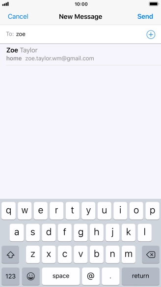 Press the required contact. Press the required contact.