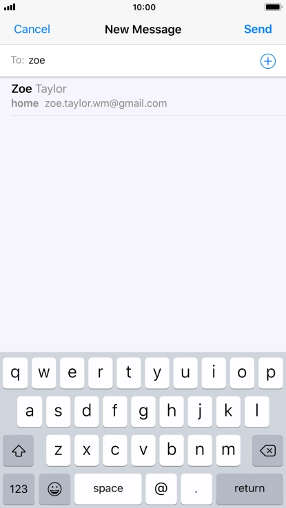 Press the required contact. Press the required contact.