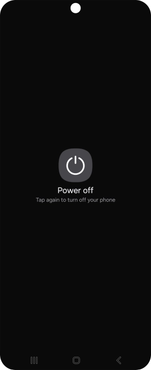 Press Power off.