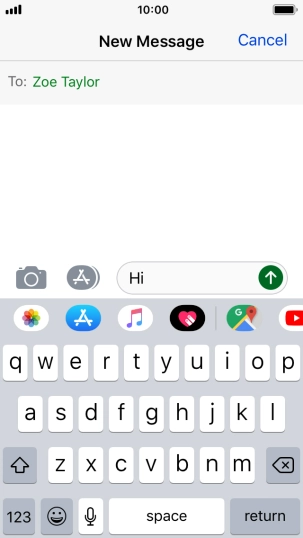 Press the picture icon. Press the picture icon.