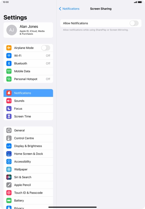 Press the indicator next to Press the indicator next to